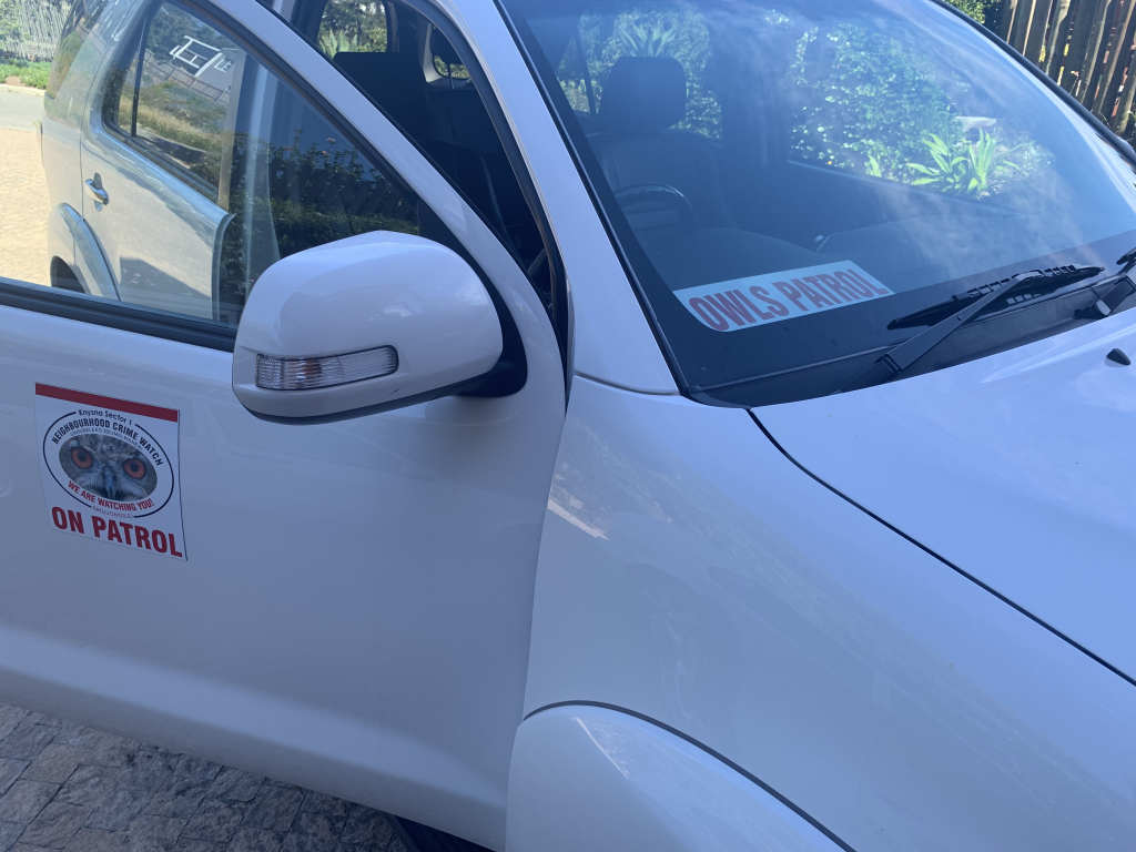 OWLS Patrol vehicle with signage